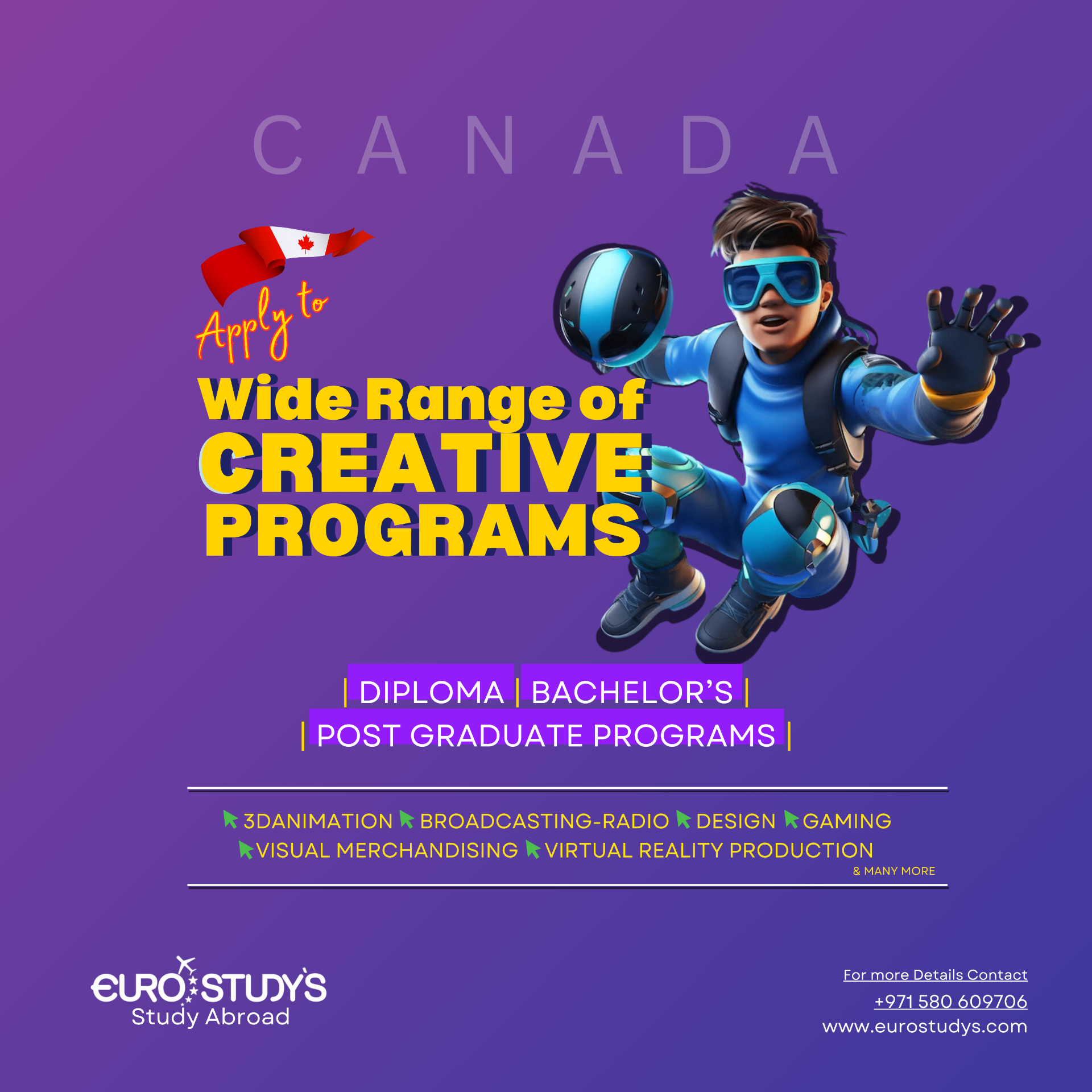 Eurostudy · Canada Creative Programs