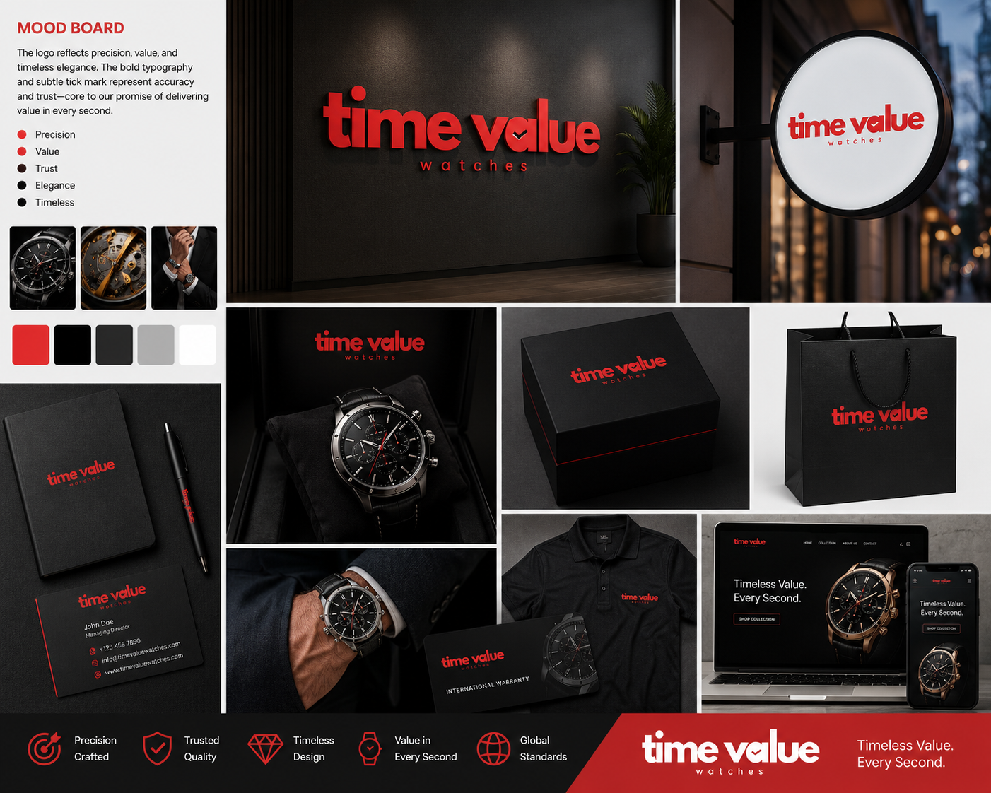 Time Value Watches · Brand Mood Board