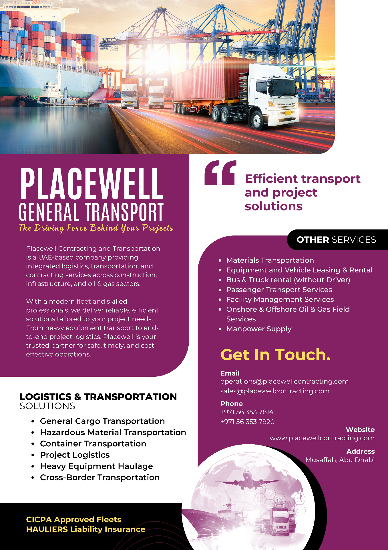 Placewell General Transport